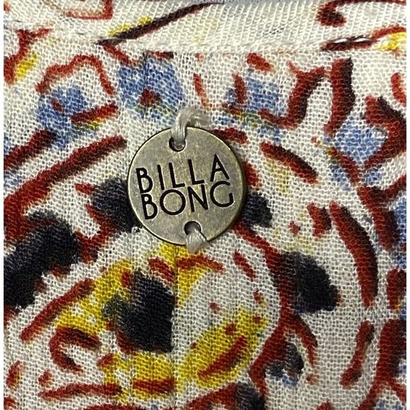 Billabong Take Me Away Tunic Dress Womens Sm Paisley Boho Chic Coastal Cowgirl - Picture 7 of 13